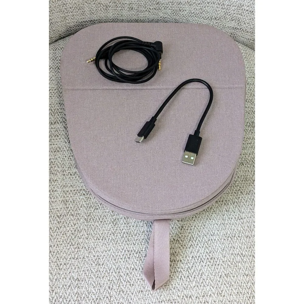 Sony WH-1000XM5 Wireless Noise Cancelling Mauve Travel Headphones w/ Shellz Case